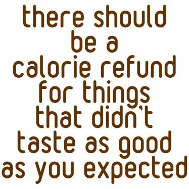 Calorie Refund Quote